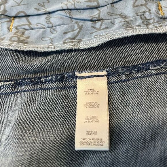 Karl Lagerfeld Distressed Frayed Jean Jacket - Picture 9 of 9